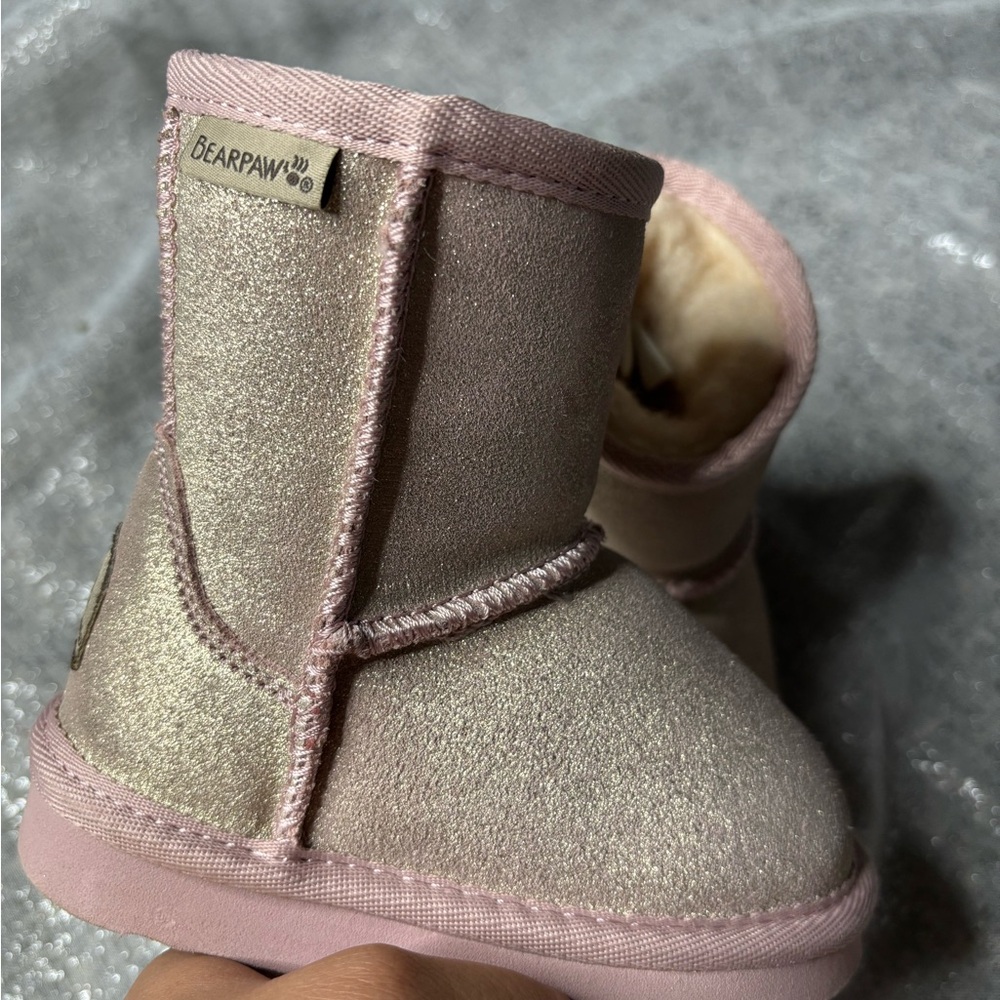 BearPaw Shimmering Gold and Pink Boots - Picture 7 of 7